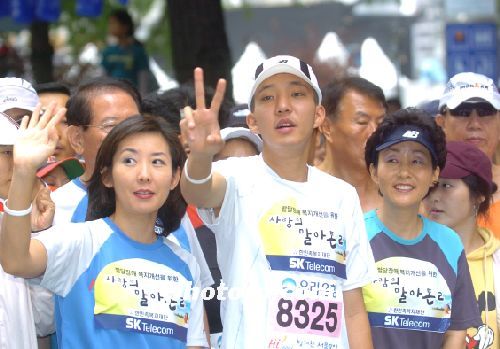 배형진, '많은 성원 부탁드려요'-청계천 마라톤 대회