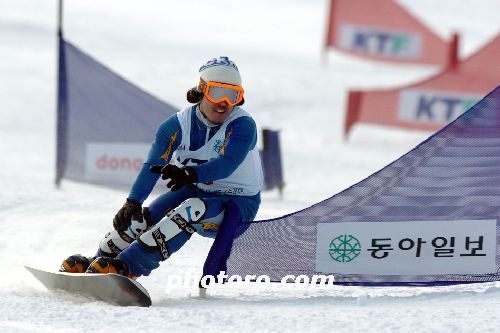 KTF컵 제2회 전국스노보드선수권대회 남자부 2위 지원덕의 레이스