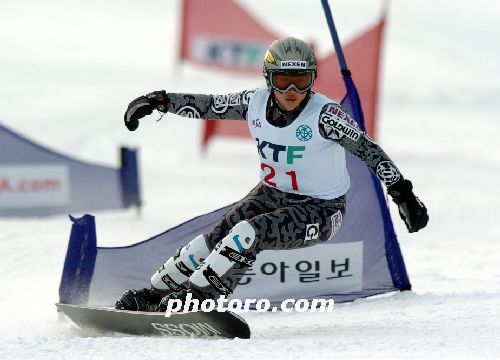 스노보드 축제 여자부 2위 김형란의 질주