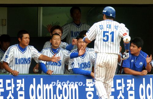 김대익, 선취 타점!