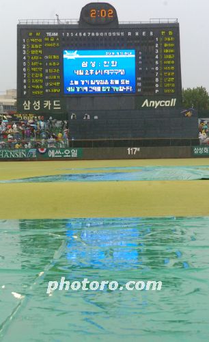 한국시리즈 2차전, 23일로 순연!