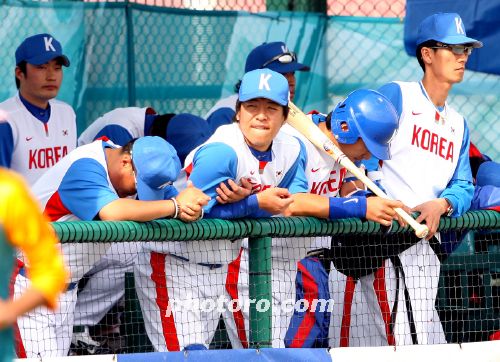 고개숙인 한국야구.