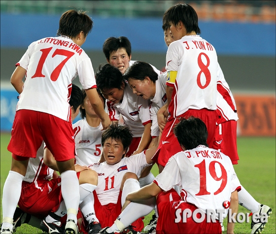 [광저우]북한, 라운심의 연장골로 2-1로 앞서나가!