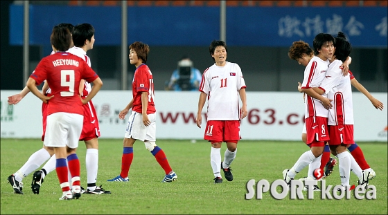 [광저우]한국, 북한에 아쉬운 패배!