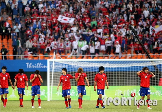 [광저우]남자축구, 눈물의 동메달 쐈다!