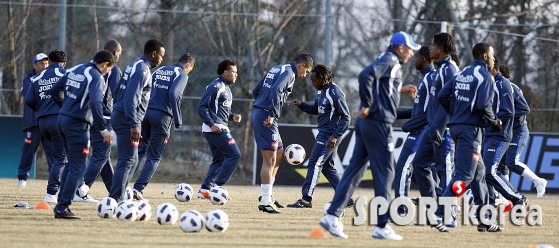 한국전 준비하는 온두라스 축구대표팀