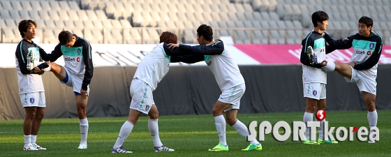 마지막 담금질을 하는 축구대표팀!!