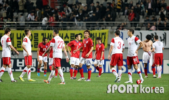 한국-폴란드, 2-2 동점으로 승부마쳐!