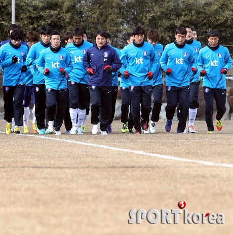 축구대표팀 `승리의 땅 영암에서 첫 훈련 시작`