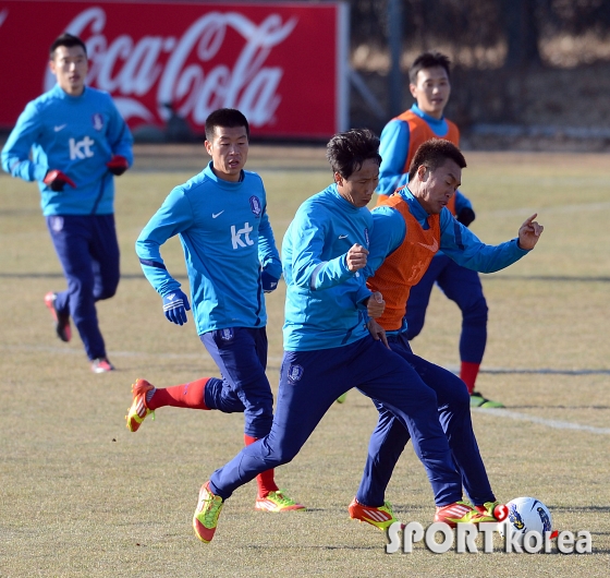 축구대표팀, 연습도 실전처럼