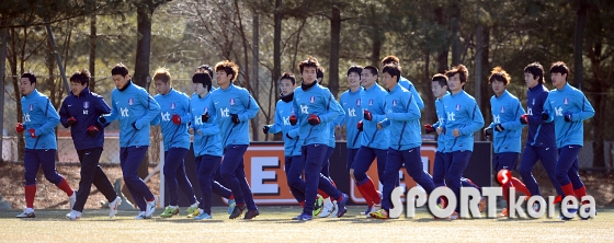 축구대표팀, 쿠웨이트전 대비한 훈련