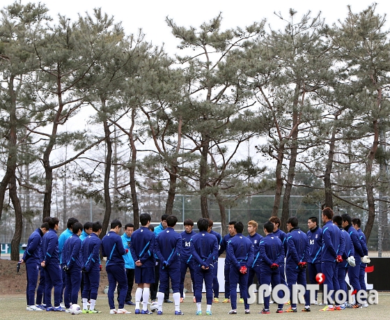 결전을 앞두고 마지막 점검을 하는 축구국가대표팀!!