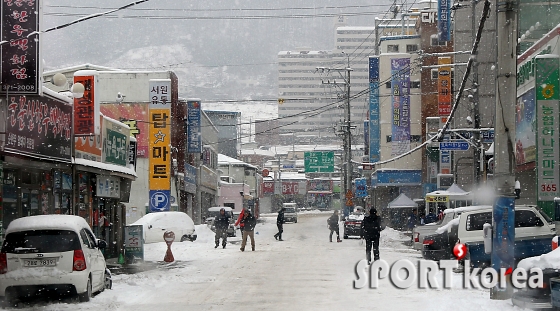 대구에 기록적인 12.5cm 폭설 내려