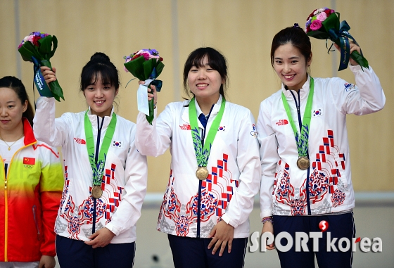 여자10m공기소총 단체 동메달 획득!