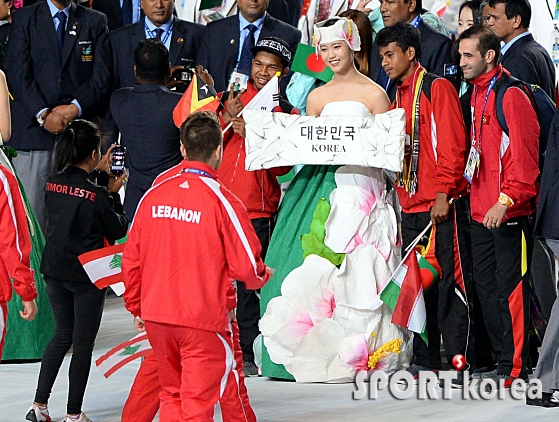 레바논 선수들도 반한 한국 미녀