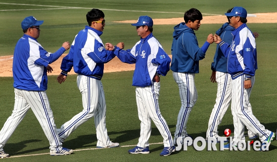 류중일 감독 `멋진 경기였어`