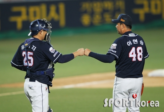 두산 `삼성에 위닝시리즈 거둬`