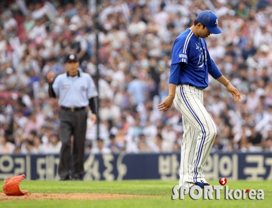 강습타구로 아찔했던 윤성환