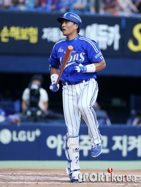 이승엽 `1군 복귀 후 첫 타석 삼진`