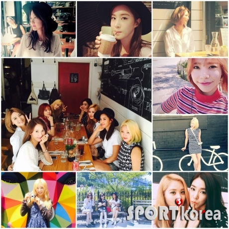 소녀시대, 일상이 화보 뉴욕 여행사진 공개