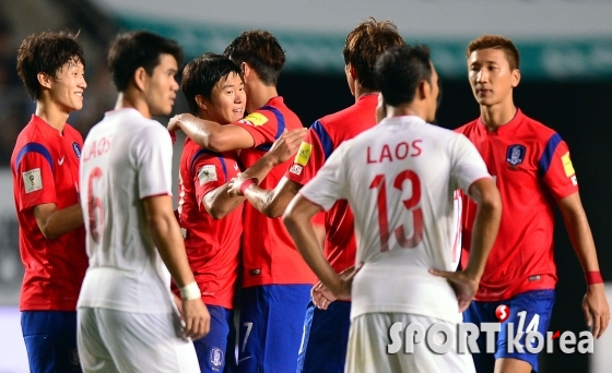 한국 `라오스에 8-0 대승!`