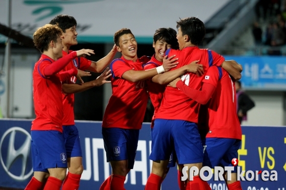 한국 `환희의 선제골`