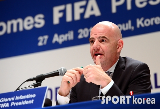 인판티노 회장, `한국은 FIFA의 중요한 파트너`