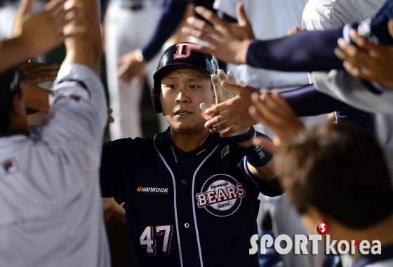 박세혁, 달아나는 시즌 5호 투런 홈런