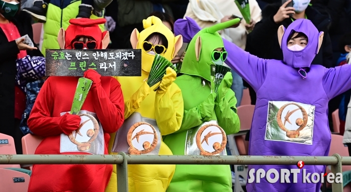 전북 우승 응원하는 텔레토비 친구들
