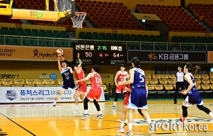 무관중으로 열린 WKBL 퓨처스리그