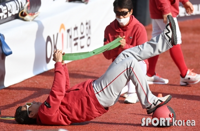 김강민, 밸런스 훈련