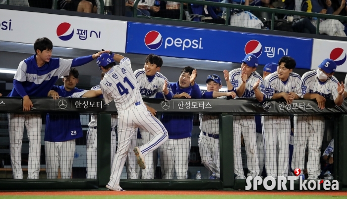 삼성 김현준, 끝까지 가게 그만 놓아주세요~