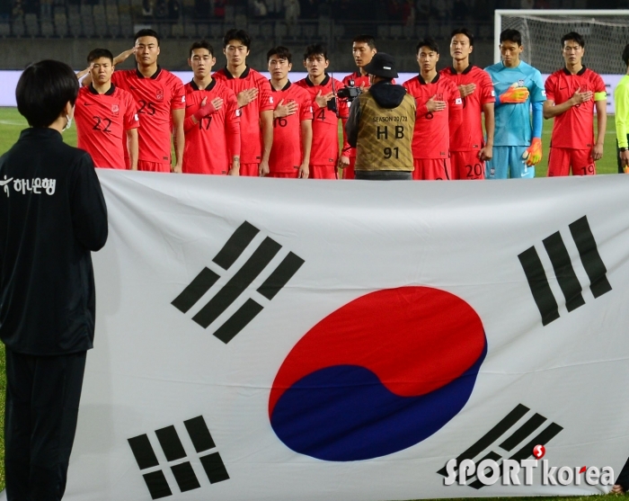 국내 마지막 평가전 시작하는 한국축구대표팀