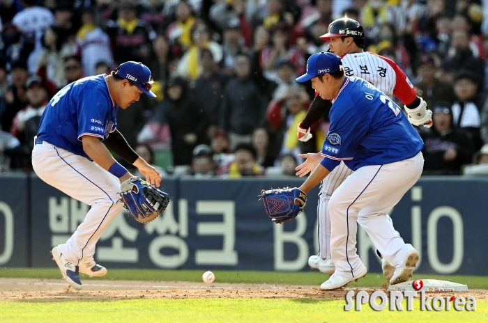 삼성, 아쉬운 끝내기 허용 순간