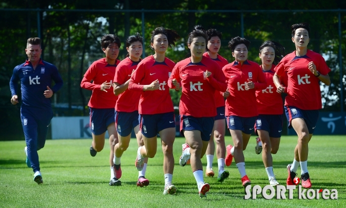 아시안게임을 향한 여자축구대표팀 첫 훈련~