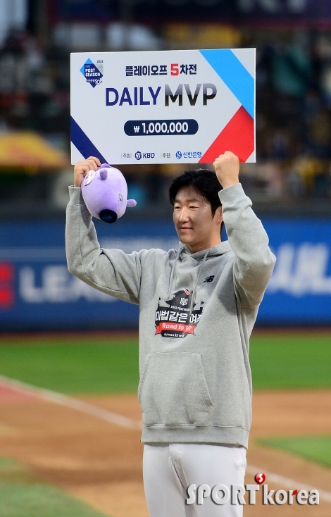 김민혁, PO5차전 MVP