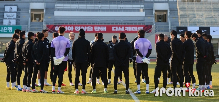 한국 축구대표팀 월드컵 예선 대비 완전체 훈련