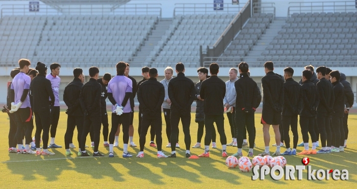 완전체로 모인 한국 축구대표팀