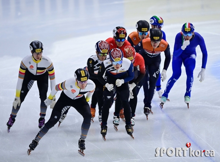 남자 5000m 계주 시작!