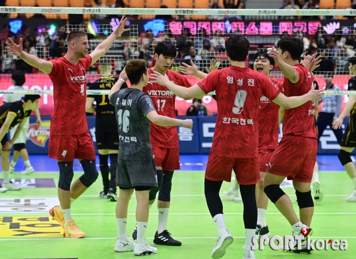 한국전력, 3-1 승리거두며 4연승 달성