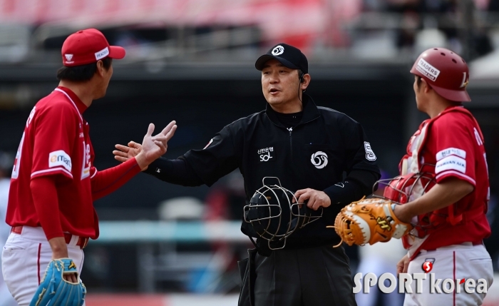 김광현, 피치클락 경고!