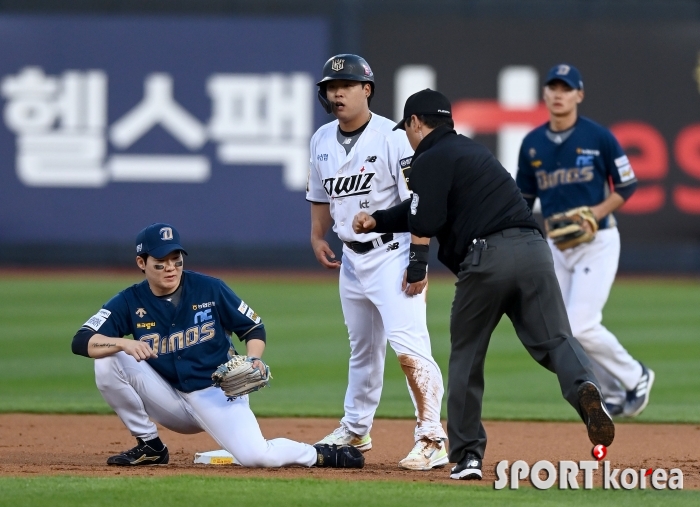 강백호 `아쉬운 도루 실패`