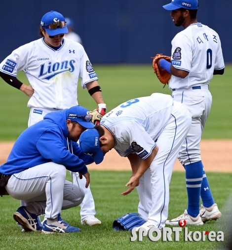 타구 맞은 송은범!