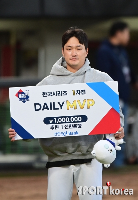 전상현, 삼성 타선 막아낸 데일리 MVP