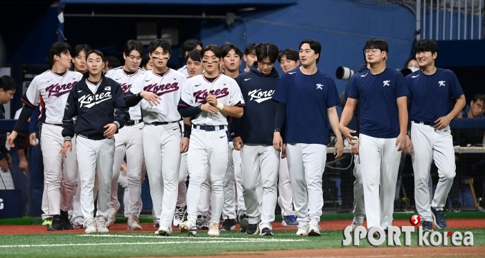 야구대표팀, 상무와 연습경기 2-1 승리