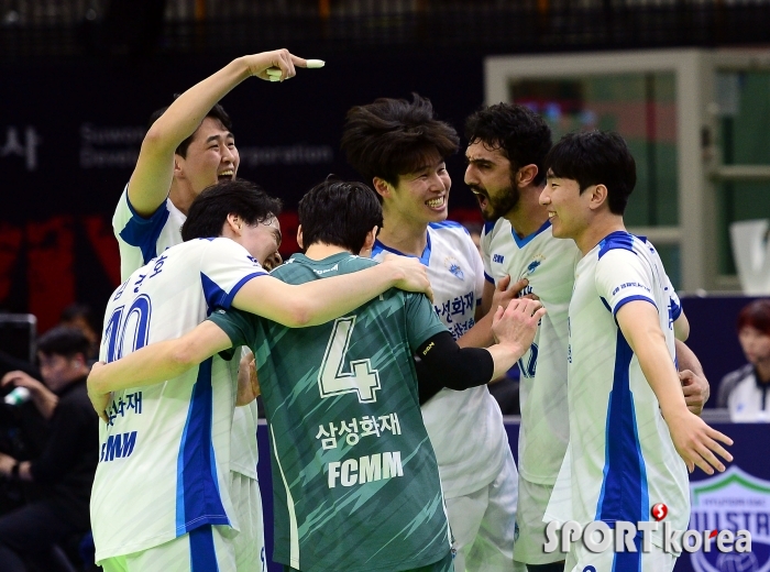 삼성화재 `한국전력 상대로 세트스코어 3-1 승리`