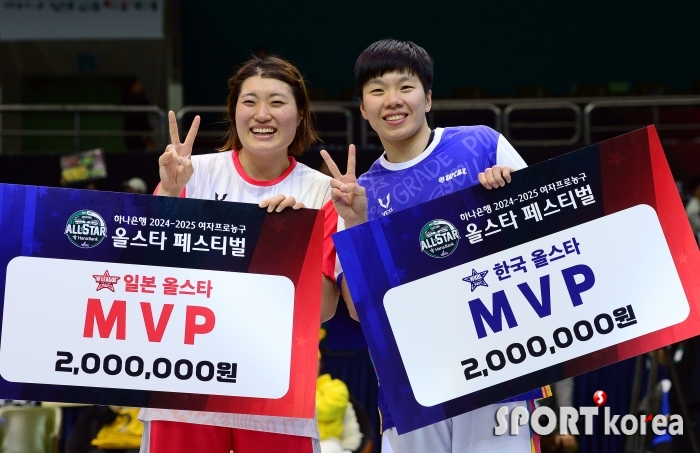 한-일 올스타 MVP `오카모토 미유-진안`