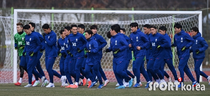 축구대표팀, 러닝으로 훈련 시작